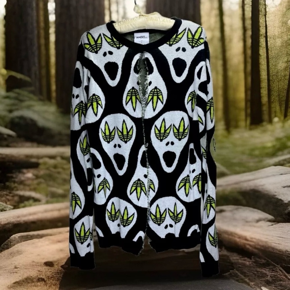 Adidas x Jeremy Scott alien knitted sweater sz M
